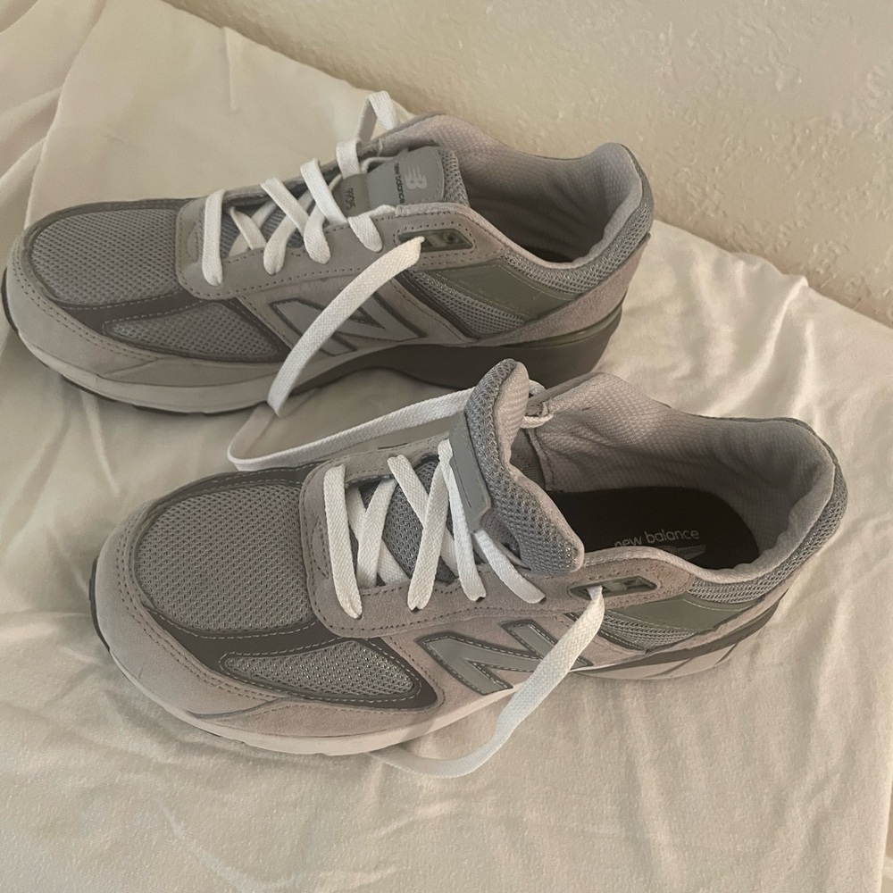 New Balance Light Gray Athletic Shoes